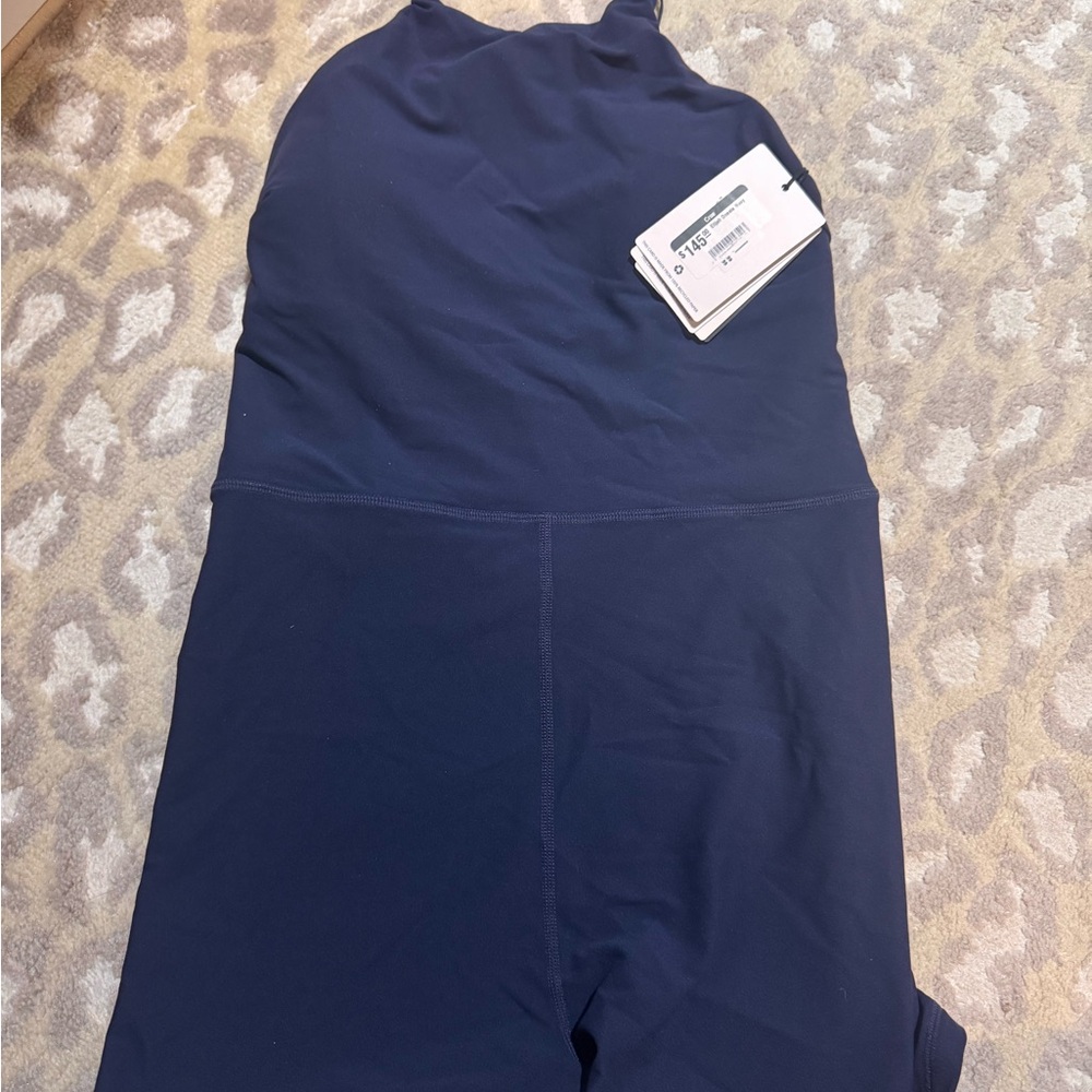 The Upside Navy Workout Romper